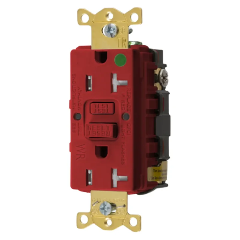 20A 125V 2 Pole 3 Wire Grounding Commercial Hospital Grade Tamper and Weather Resistant GFCI Receptacle GFTWRST83RU