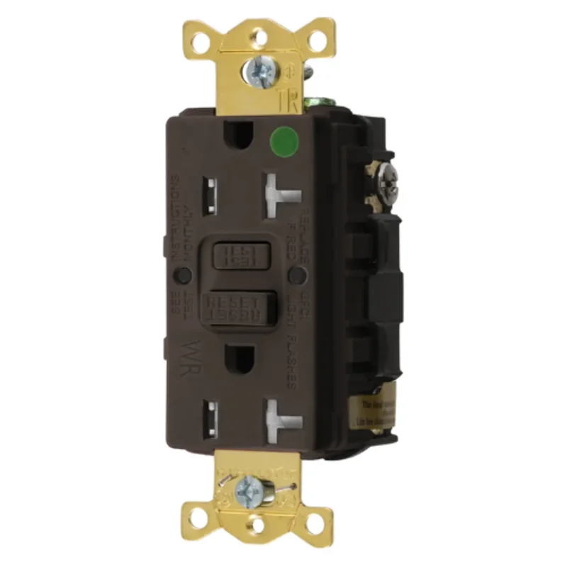 20A 125V 2 Pole 3 Wire Grounding Commercial Hospital Grade Tamper and Weather Resistant GFCI Receptacle GFTWRST83U