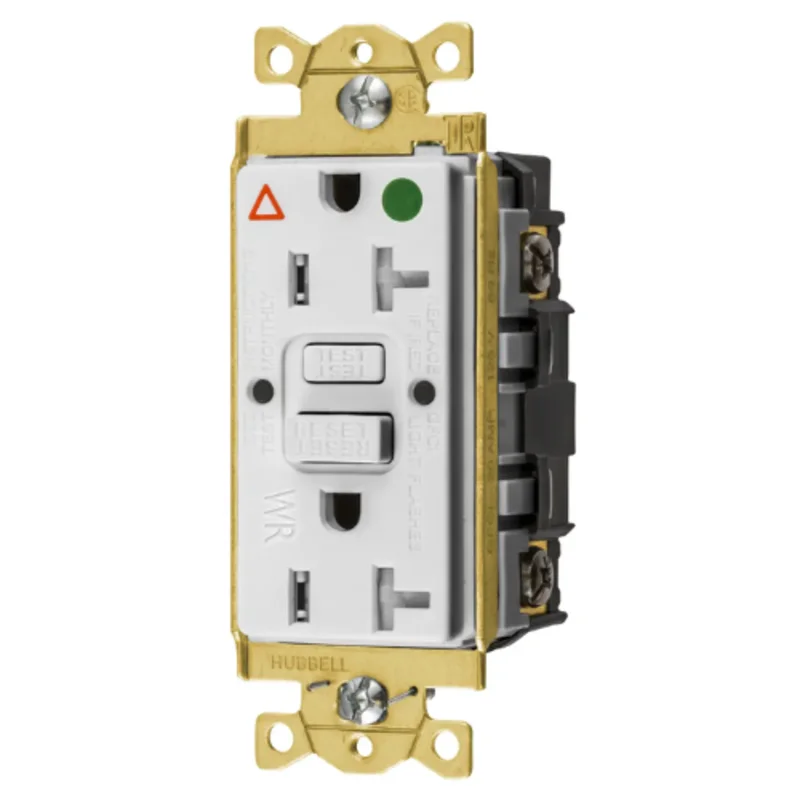 20A 125V 2 Pole 3 Wire Grounding Commercial Hospital Grade Tamper and Weather Resistant GFCI Receptacle GFTWRST83WIG