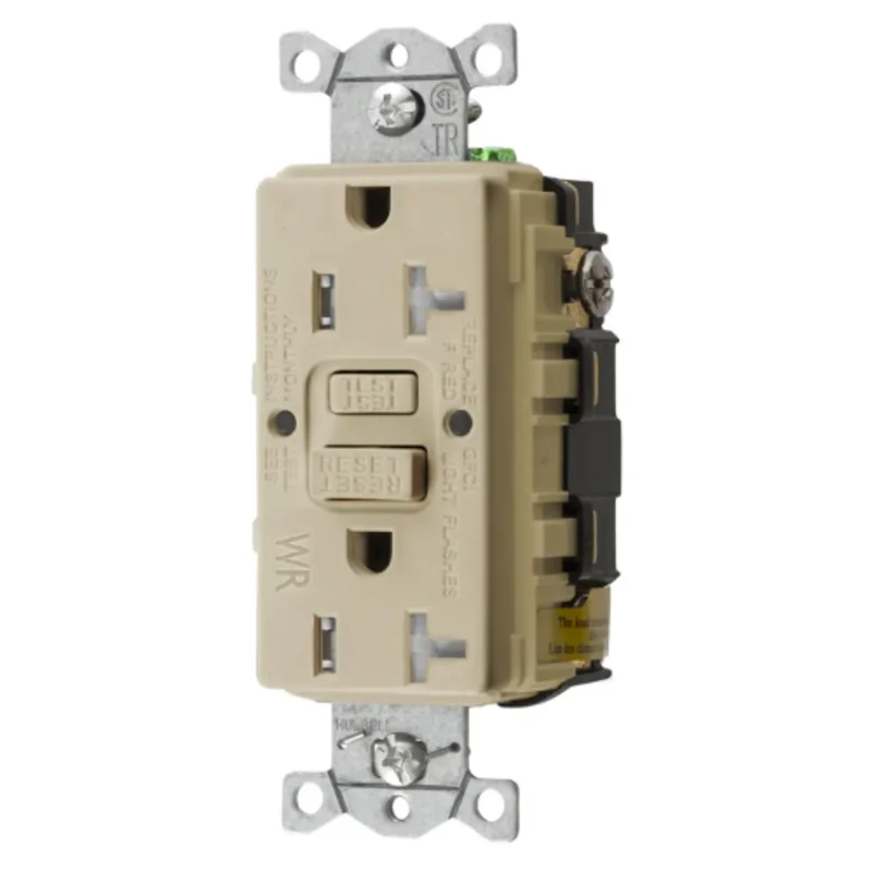 20A 125V 2 Pole 3 Wire Grounding Commercial Hospital Grade with Nightlight GFCI Receptacle GFTWRST20IU