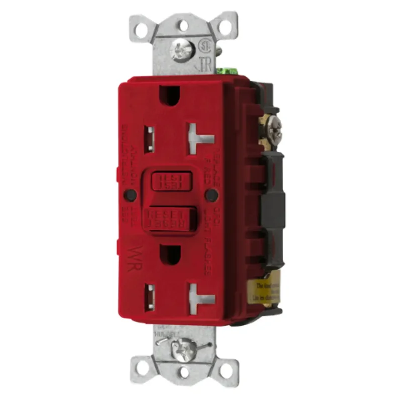 20A 125V 2 Pole 3 Wire Grounding Commercial Hospital Grade with Nightlight GFCI Receptacle GFTWRST20RU