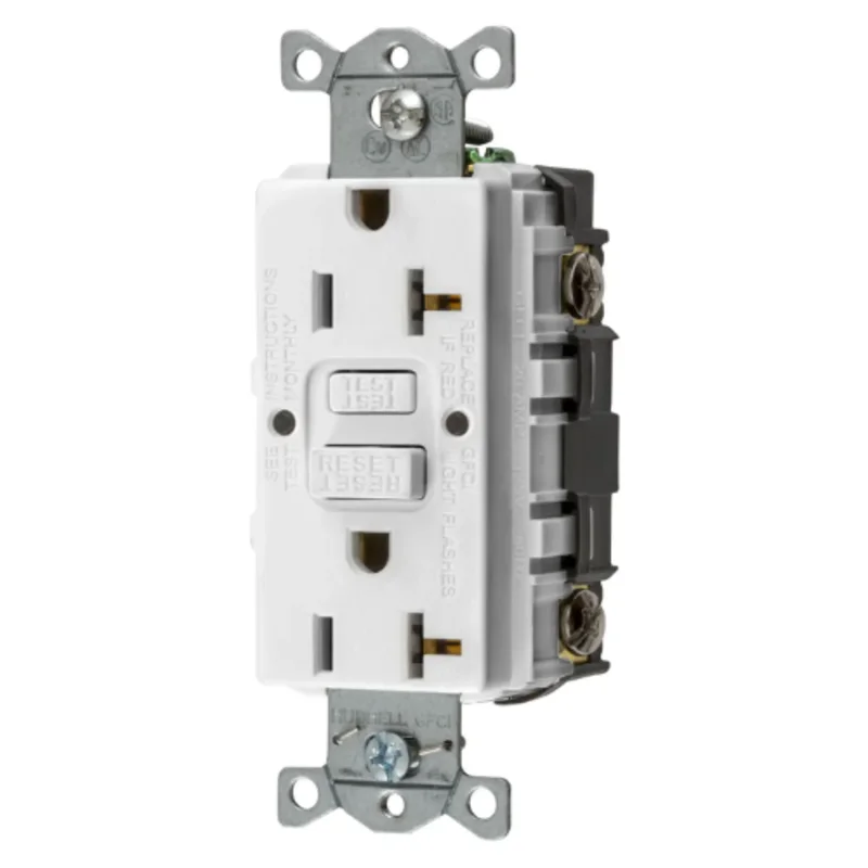 20A 125V 2 Pole 3 Wire Grounding Heavy Duty Commercial GFCI Receptacle GFRST20WU