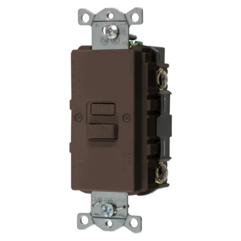 20A 125V 2 Pole 3 Wire Grounding Power Protection Devices Self Test Faceless GFCI Receptacle GFBFST20