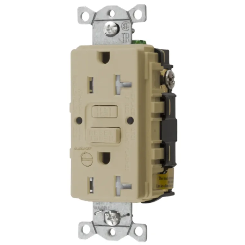 20A 125V 2 Pole 3 Wire Grounding Power Protection Products 5-20R With Alarm GFCI Receptacle GFTRST20IB