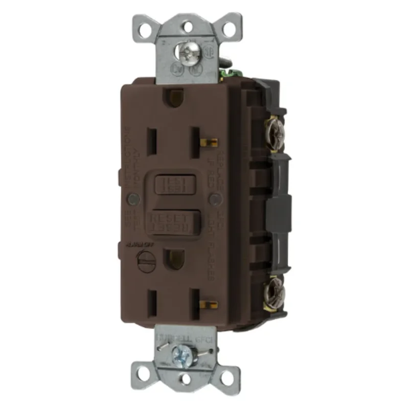 20A 125V 2 Pole 3 Wire Grounding Straight Blade Devices Commercial Grade GFCI Receptacle GFRST20B