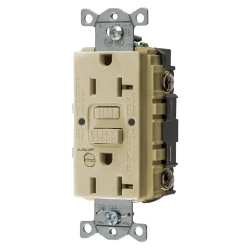 20A 125V 2 Pole 3 Wire Grounding Straight Blade Devices Commercial Grade GFCI Receptacle GFRST20IB