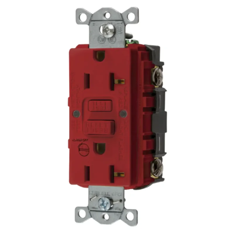 20A 125V 2 Pole 3 Wire Grounding Straight Blade Devices Commercial Grade GFCI Receptacle GFRST20RB