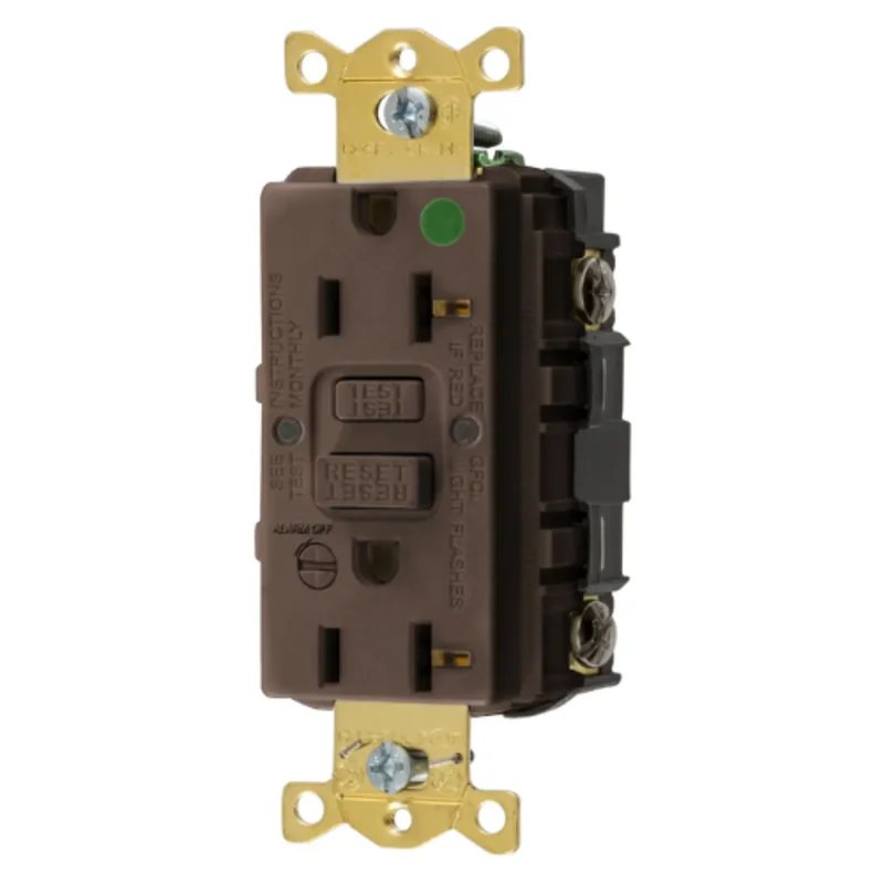 20A 125V 2 Pole 3 Wire Grounding Straight Blade Devices Commercial Grade GFCI Receptacle GFRST83B
