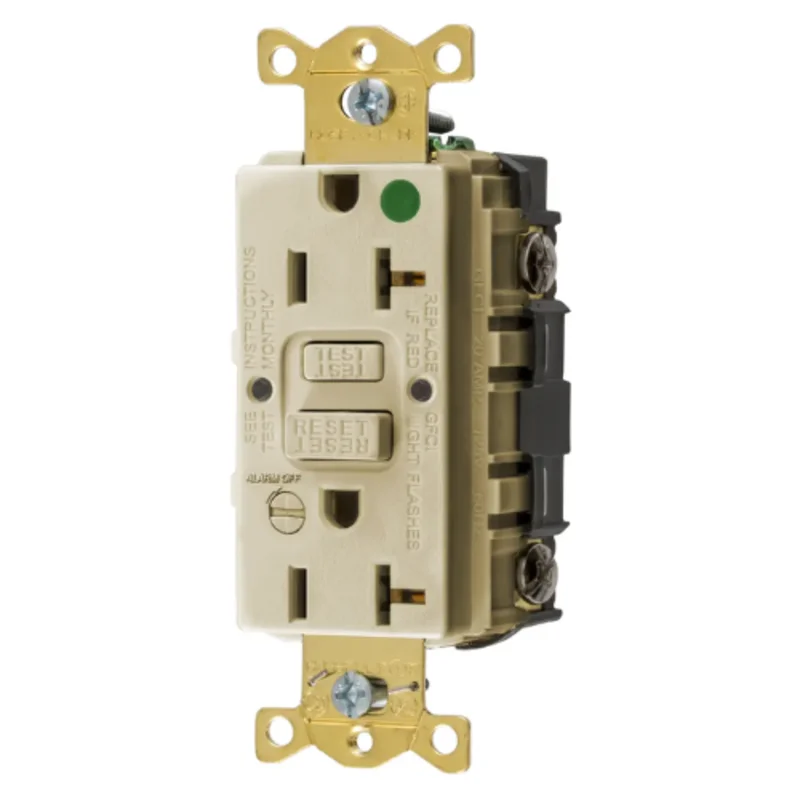 20A 125V 2 Pole 3 Wire Grounding Straight Blade Devices Commercial Grade GFCI Receptacle GFRST83IB