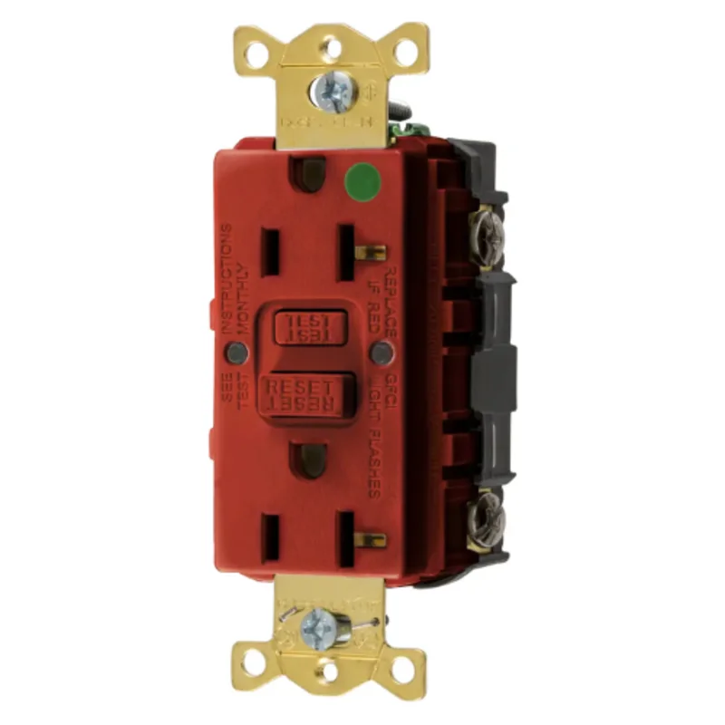 20A 125V 2 Pole 3 Wire Grounding Straight Blade Devices Commercial Grade GFCI Receptacle GFRST83RU