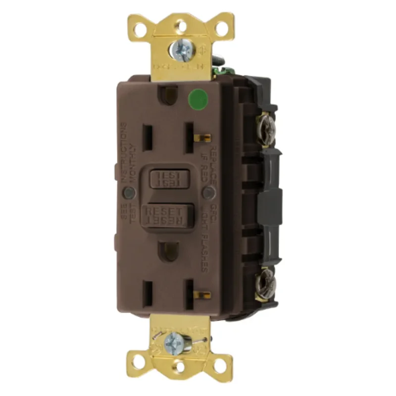20A 125V 2 Pole 3 Wire Grounding Straight Blade Devices Commercial Grade GFCI Receptacle GFRST83U