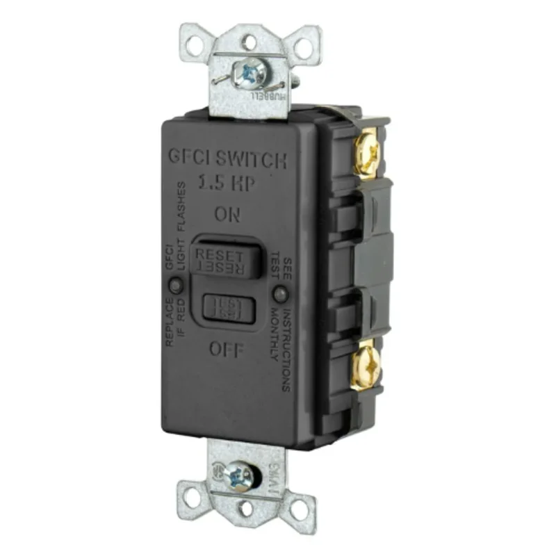 20A 125V High Performance Power Protection Products with Blank Face GFCI Receptacles GFBFHP20BK