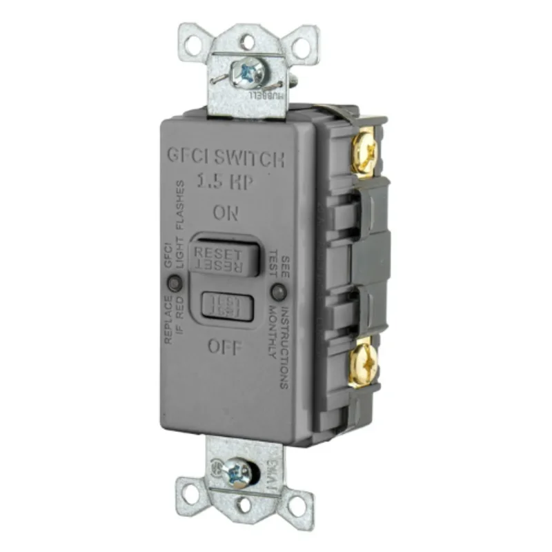 20A 125V High Performance Power Protection Products with Blank Face GFCI Receptacles GFBFHP20GY