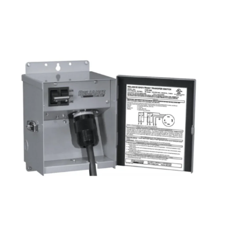 20A 125V NEMA 3R Gray Transfer Switch with Light CSR201L