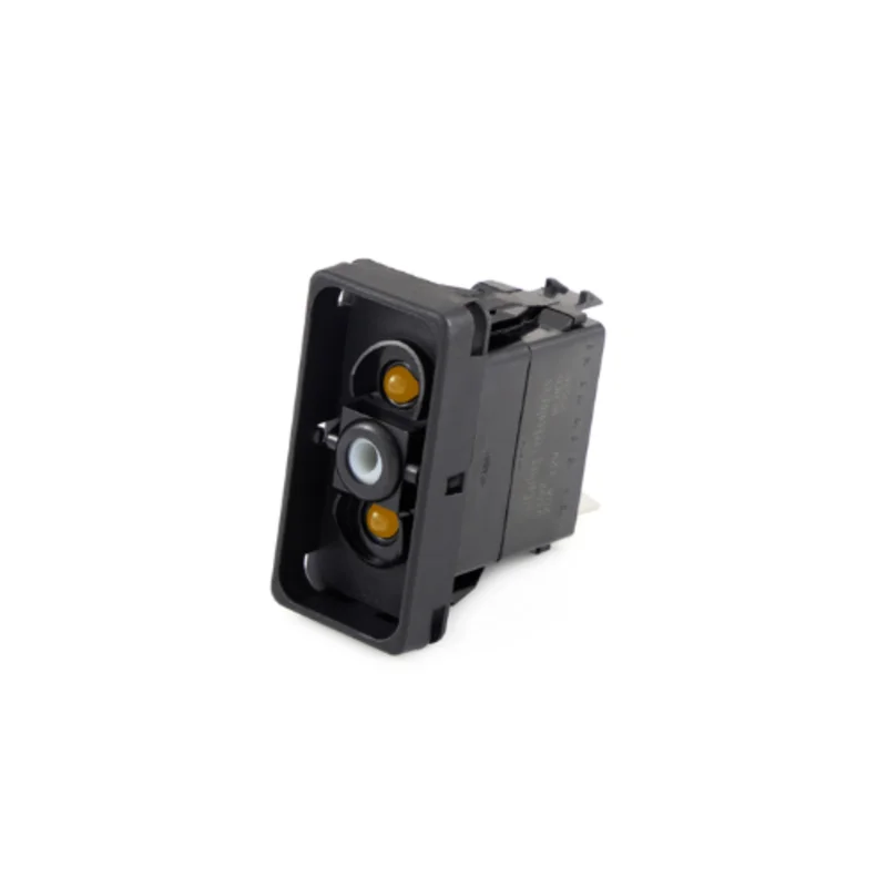 20A 12VDC DPDT Dual Amber LED Illuminated Rocker Switch VDD2UNNB-00000-000