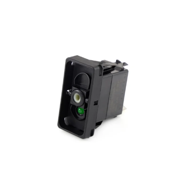 20A 12VDC Green LED Illuminated Rocker Switch V4D2AH01-00000-000