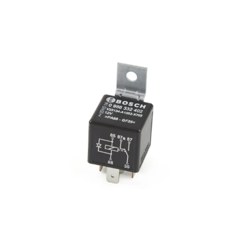 20A 12VDC Mini Relay with Metal Bracket and Diode 0 986 332 402 441