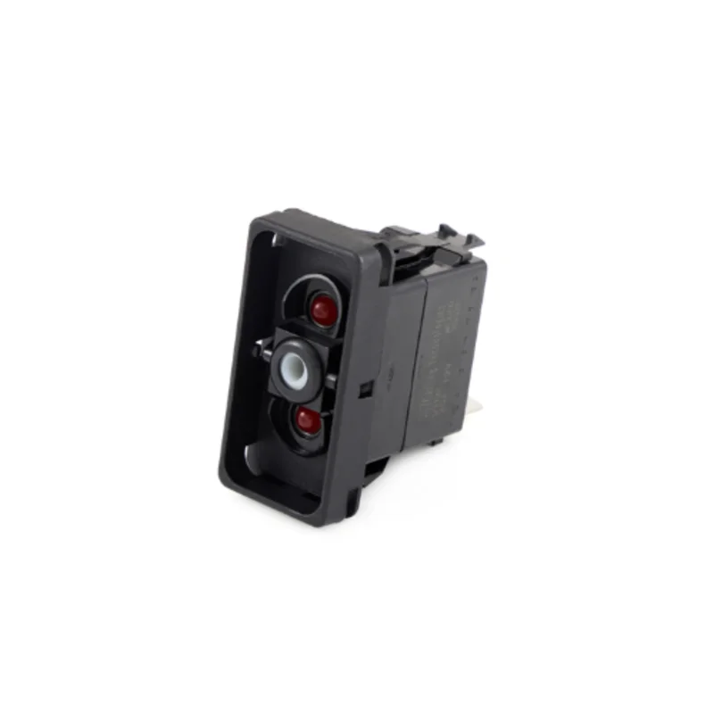 20A 12VDC SPST Dual Red LED Illuminated Rocker Switch V1D2GTTB-00000-000