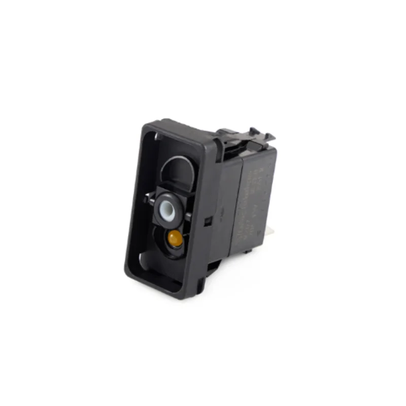 20A 12VDC SPST (On)-Off-(On) Amber LED Illuminated Rocker Switch V8D2AN0B-00000-000