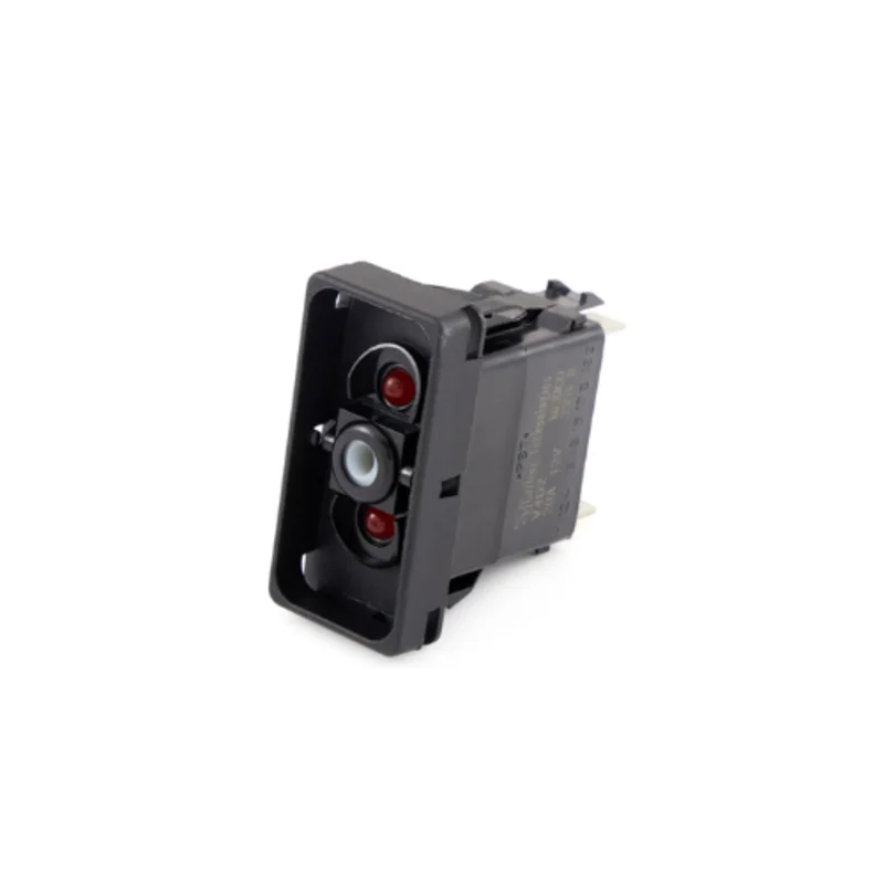 20A 12VDC SPST On-On Dual Red LED Illuminated Rocker Switch V4D2UTTB-00000-000