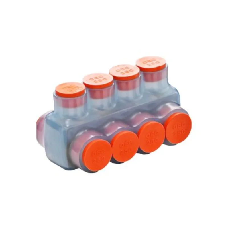 214 AWG 4-Port Dual-Entry Transparent Electrical Connector 97334