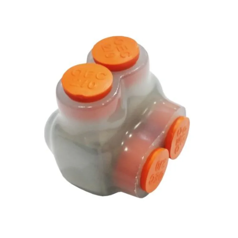 214 AWG Transparent Dual Conductor Single Entry Electrical Splice Connector 97326
