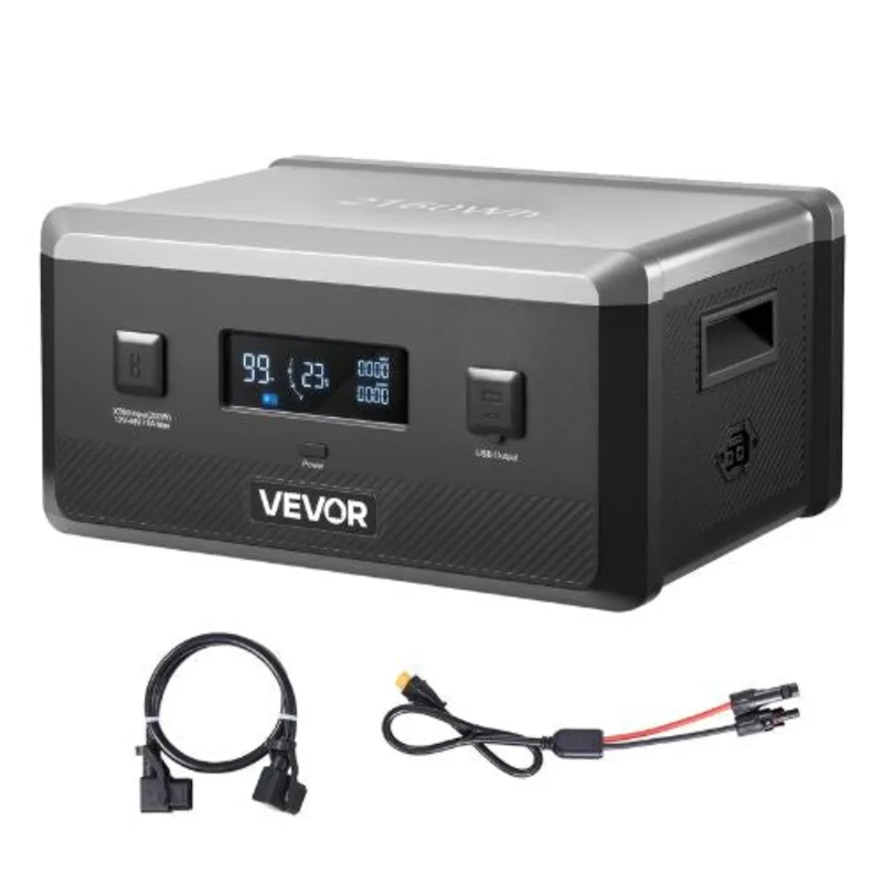 2160Wh LiFePO4 Extra Battery for Portable Power Station with 3 Output Ports for Home Camping Road Trips RVs & Emergencies