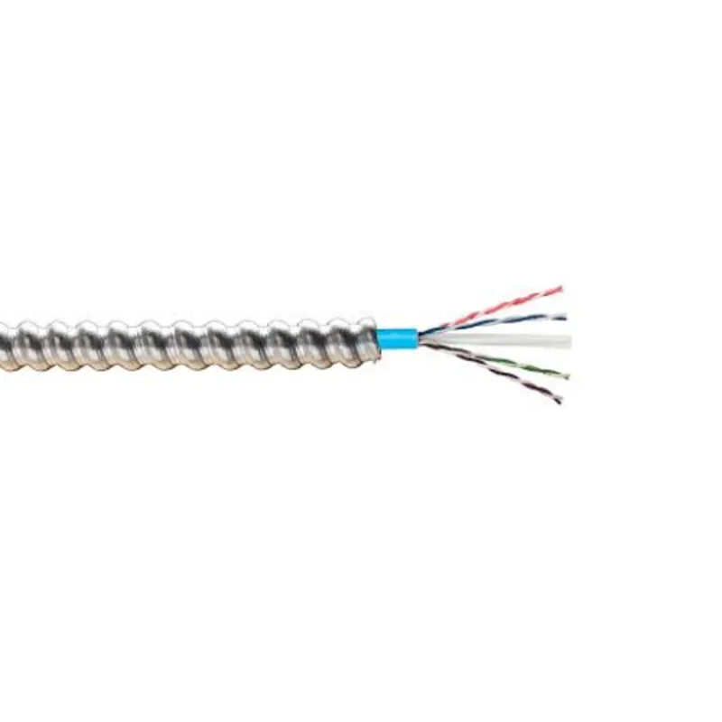 22 AWG GenSPEED 6 MAX Cat 6 Cable, CMP, Interlock Armored Cable, Blue PRYSMIAN GROUP 9131860