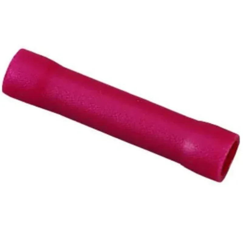 22 to 18 AWG Conductor Insulated Vinyl Butt Splice Red 84-9281 (Pack of 1000)