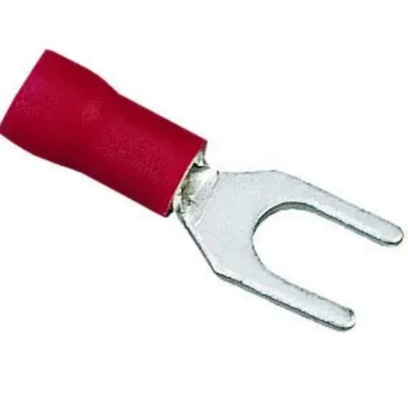 22 to 18 AWG Insulated Vinyl Bare Spade Terminal Tin Plated Brass 84-7111 (Pack of 1000)