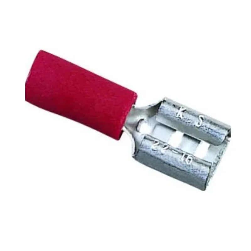 22 to 18 AWG Insulated Vinyl Female Disconnect Terminal Red 83-9511 (Pack of 25)