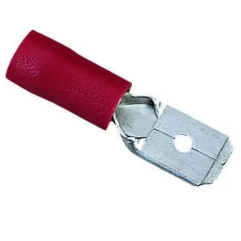 22 to 18 AWG Insulated Vinyl Male Disconnect Terminal Red 83-9971 (Pack of 25)