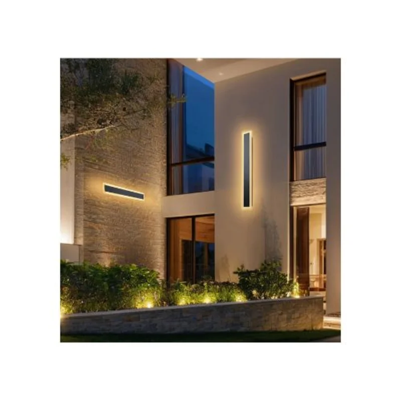 23.6 Inch Modern Weatherproof LED Outdoor Long Bar Wall Sconce Light Fixture