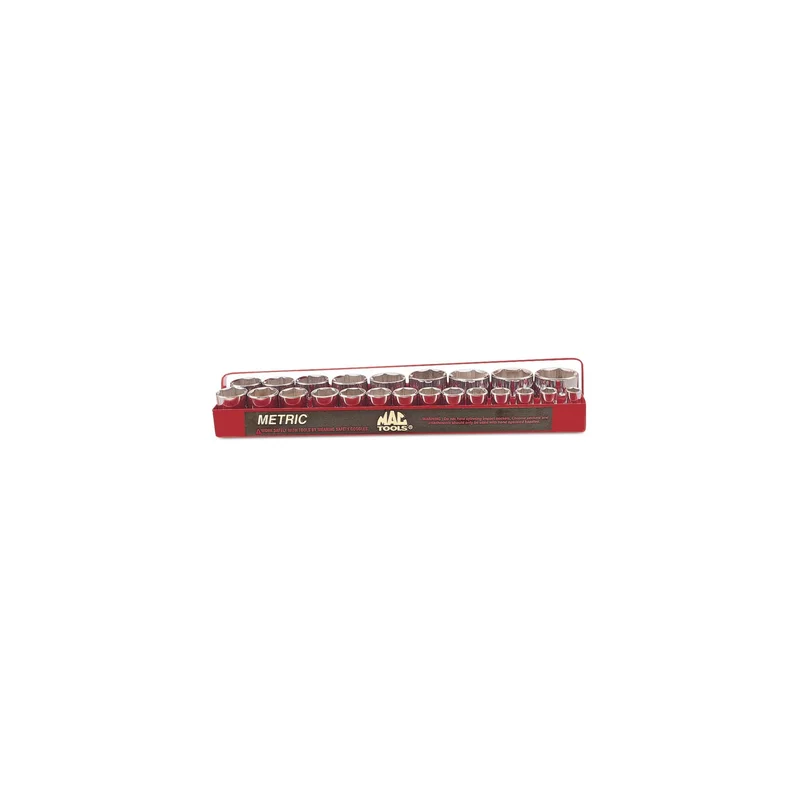 23-PC. 1/2" Drive Metric Socket Set - 6-PT.