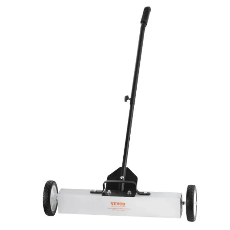 24 Inch Rolling Magnetic Sweeper with Wheels for Workshop Garage Yard