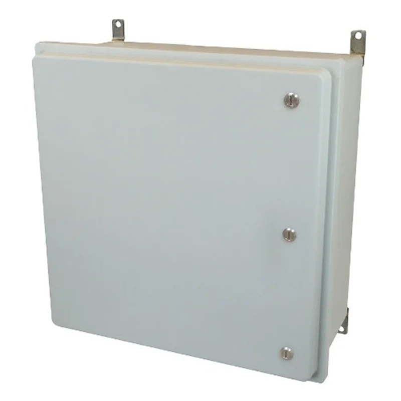 24 Inch Width Raised Quarter Turn Latch Fiberglass Enclosure AM24248RQT