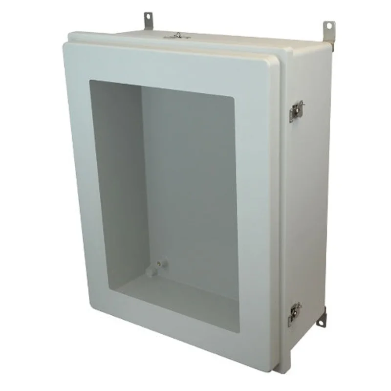 24 Inch Width Twist Padlocking Lockable Twist Latch Hinged Cover AM30248RTW