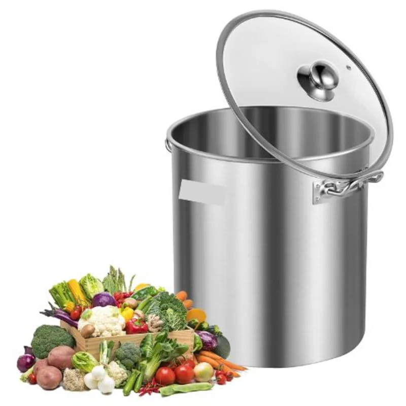 24 QT Stainless Steel Stockpot Cooking Basket for Kitchen SP24QT303307D