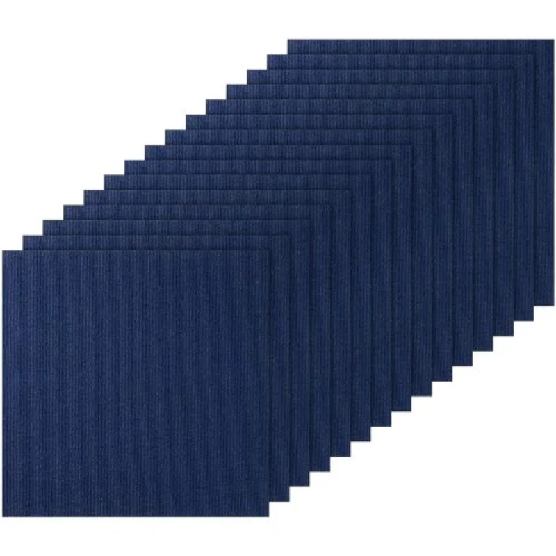 24 X 24 Squares Self Adhesive Carpet Floor Tile for Living Room and Bedroom SS-FTDT393-2424-15 (15 Pcs)