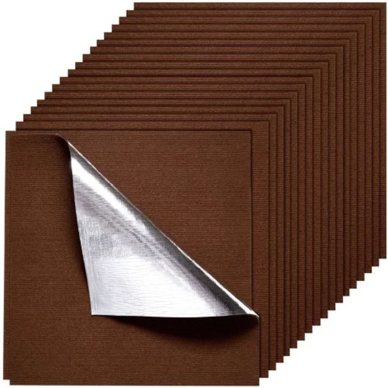 24 X 24 Squares Self Adhesive Carpet Floor Tile for Living Room and Bedroom SXP-TWDT-004 (20 Pcs)