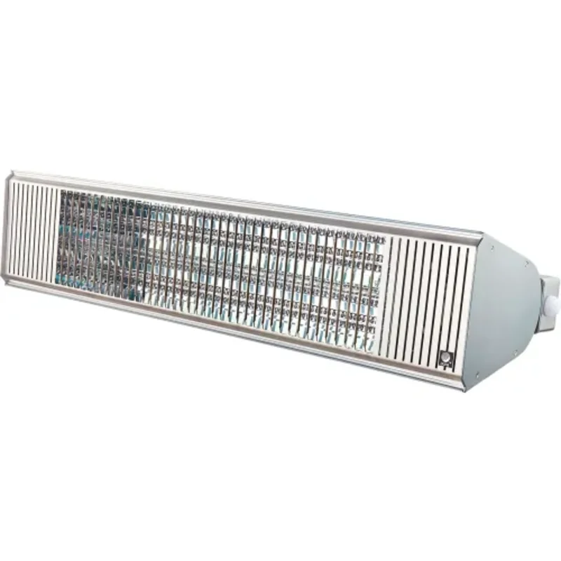 240/208V 6000W AURA Premium Carbon Infrared Heater w/ Remote Control Stainless CF60240SS