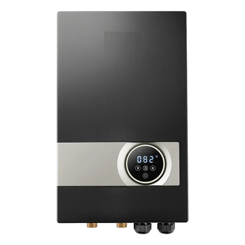 240V High Power Electric Tankless Water Heater With Digital LCD Touch Screen Black JN27