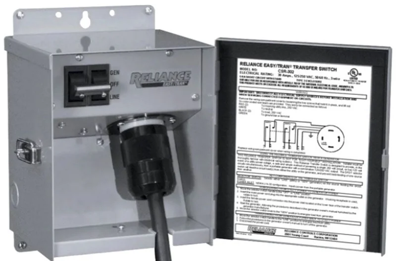 240VAC Single Circuit Manual Transfer Switch CSR301