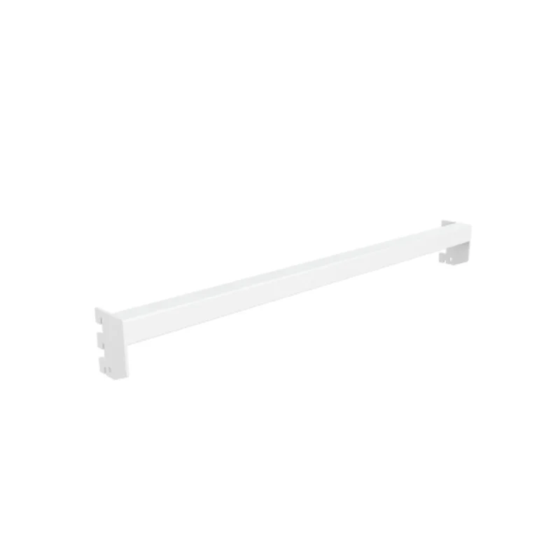 25"L x 22-7/8"W Aspect Retail Display Bar for Saddle Mount Accessories Gloss White APHR24W