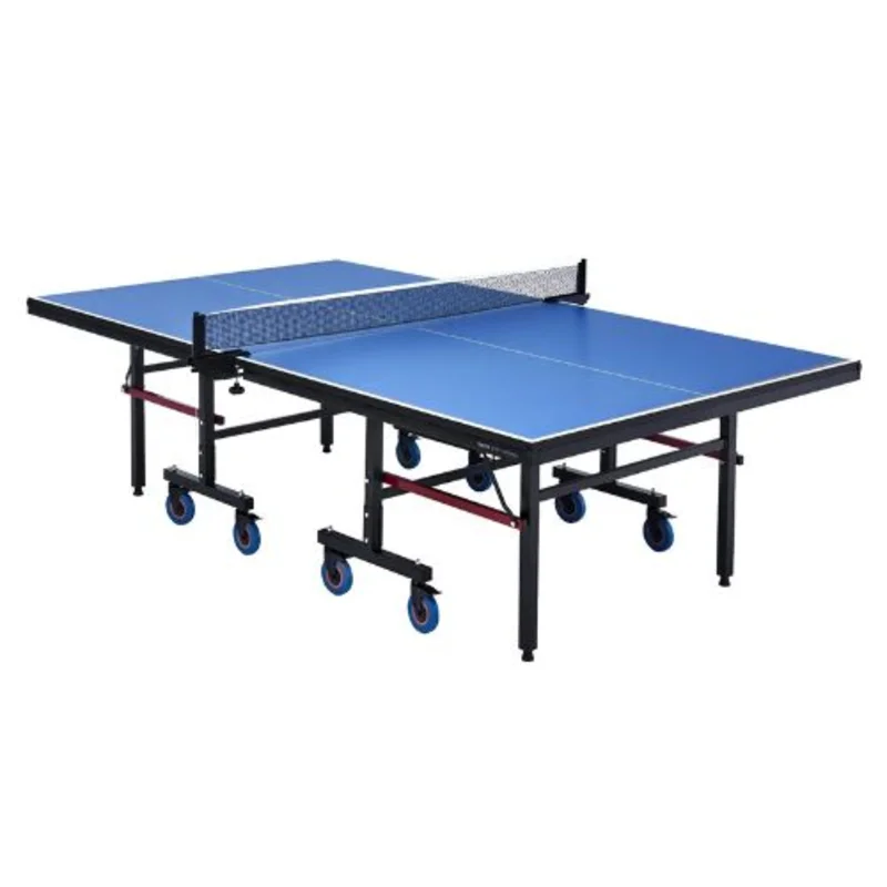 25 mm Table Tennis Table with Quick Clamp Net & Wheels for Kids & Adult
