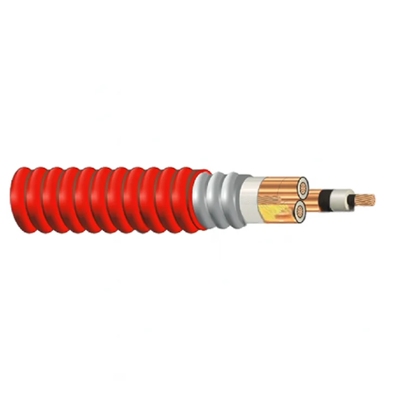 250 MCM 3C Type MV -105 Copper 5/8kV NLEPR Insulation 133/100% IL AIA Red PVC Jacket