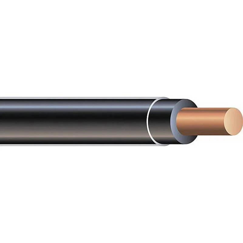 2500' 10 AWG THHN THWN-2 Solid Copper Building Wire Black