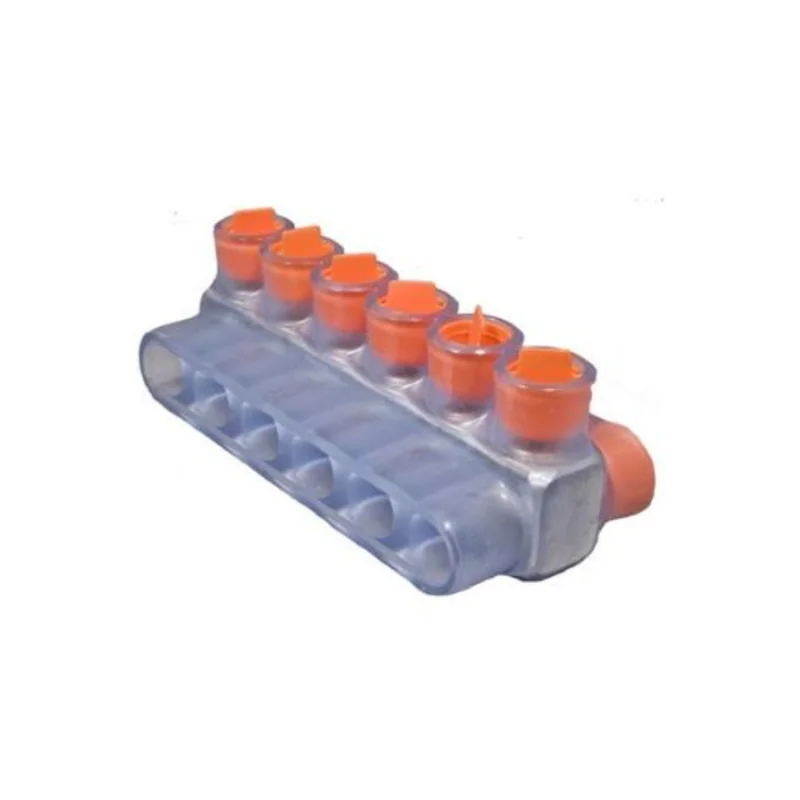 2506 AWG Dual Entry Clear 6-Port Electrical Junction Connector 97400