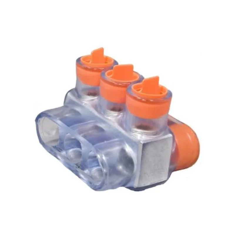 2506 AWG Insulated Triple-Port Electrical Junction Connector Clear 97394