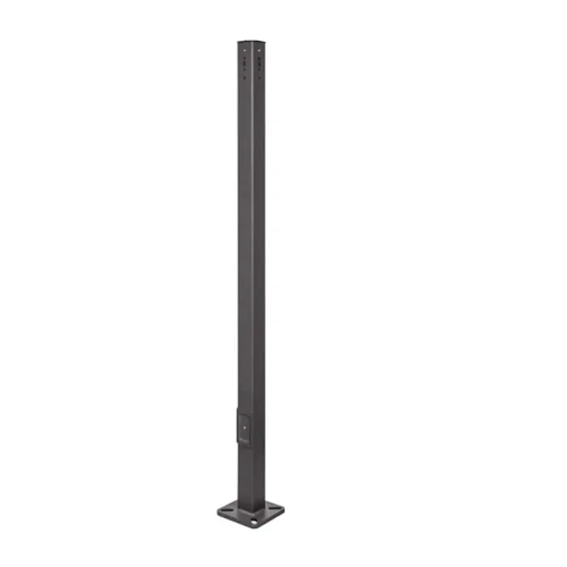 25FT 44 Inch 11-Gauge Square Steel Light Pole for Commercial Outdoor Lighting